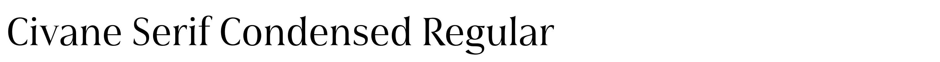 Civane Serif Condensed Regular